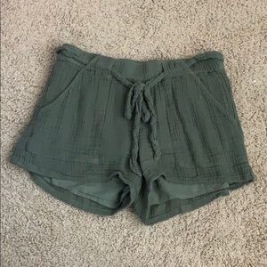Aerie army green shorts